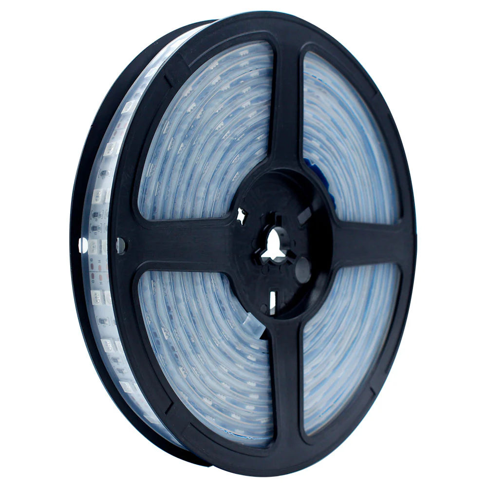 395–405nm SMD5050 UV LED Strip Light – 16.4FT / 5M / 10M | 30 / 60 / 120 LEDs/m | DC12V | Non-Waterproof / IP67 Waterproof | Power Supply Not Included | UV LED for Curing, Fluorescent Effects & Glow Lighting