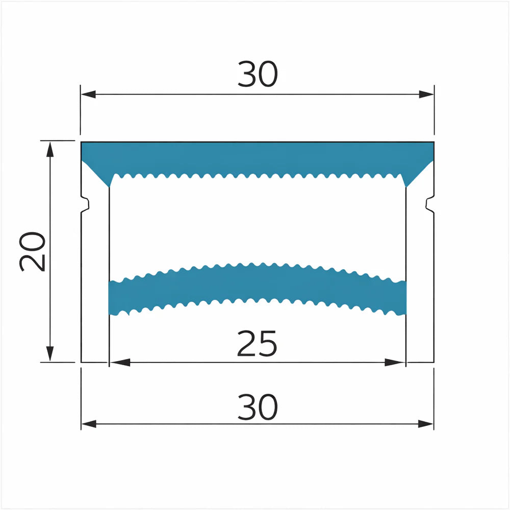 LQ Series S3020 Quick Install LED Neon Profile | Edge-Free Silicone Cover | 30×20mm Top Emitting led neon extrusion profile | Max Strip Width ≤25mm | Shop Window Display Lighting | 5M/500M
