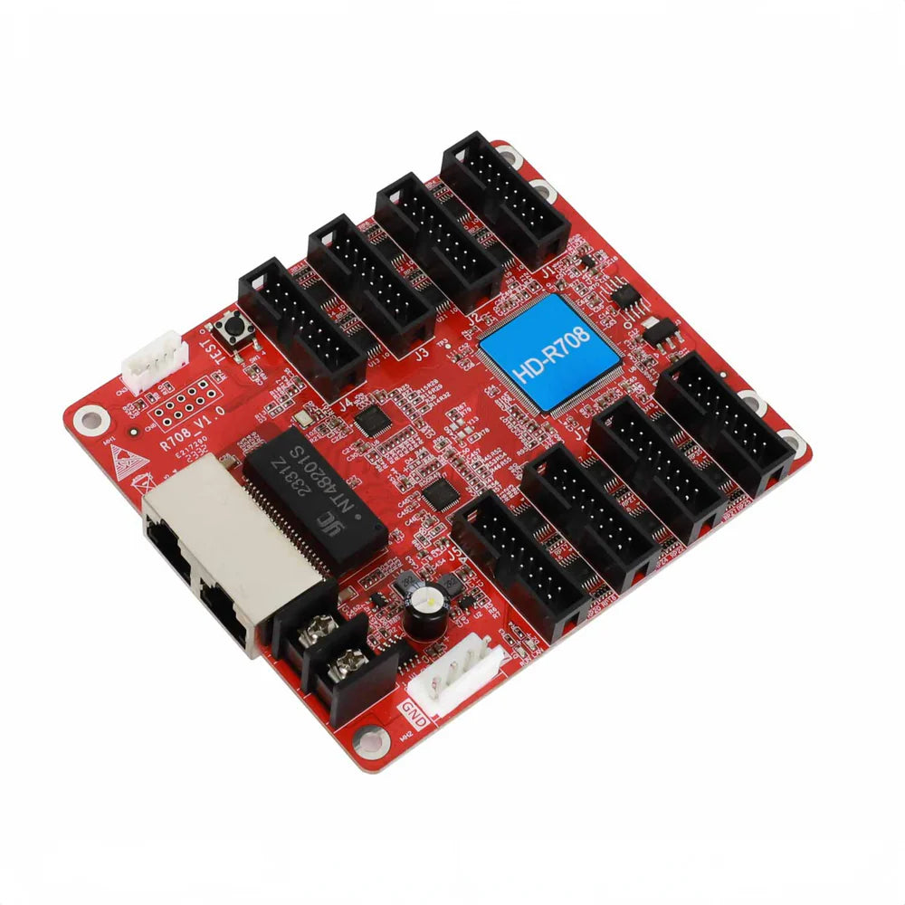 Huidu HD-R708 Receiving Card – 128 × 512Pixels | HUB75 | High-Compatibility LED Display Control Card for for LED Display Screens