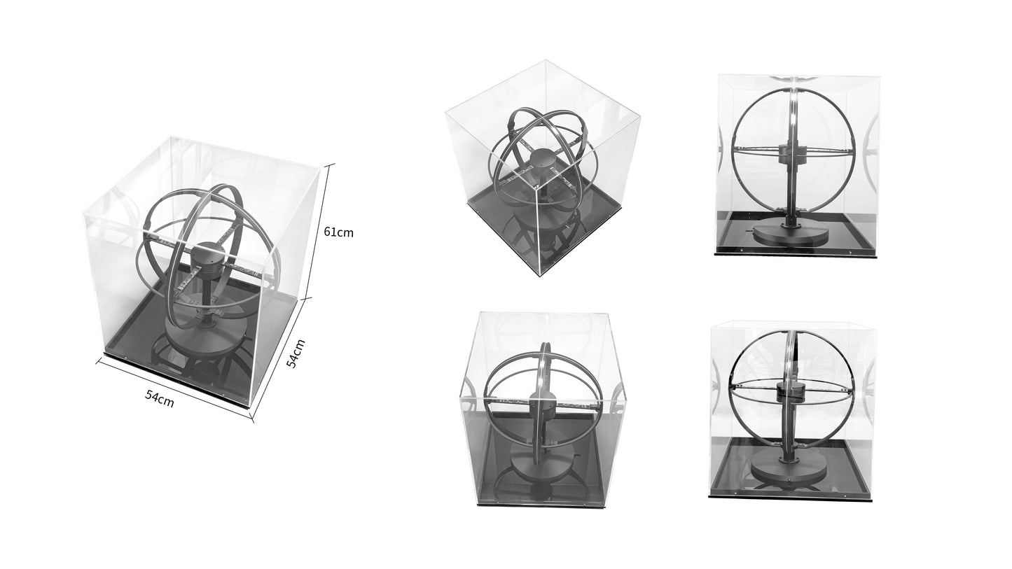 SPH Series 50cm (19.7 inch) | 3D Hologram LED Display | Medium Size | Sphere Fan Cloud Control (AS) | Retail Hologram Display | Fan Only with Base | 4 Blades | Base Included & Power Adapter Included