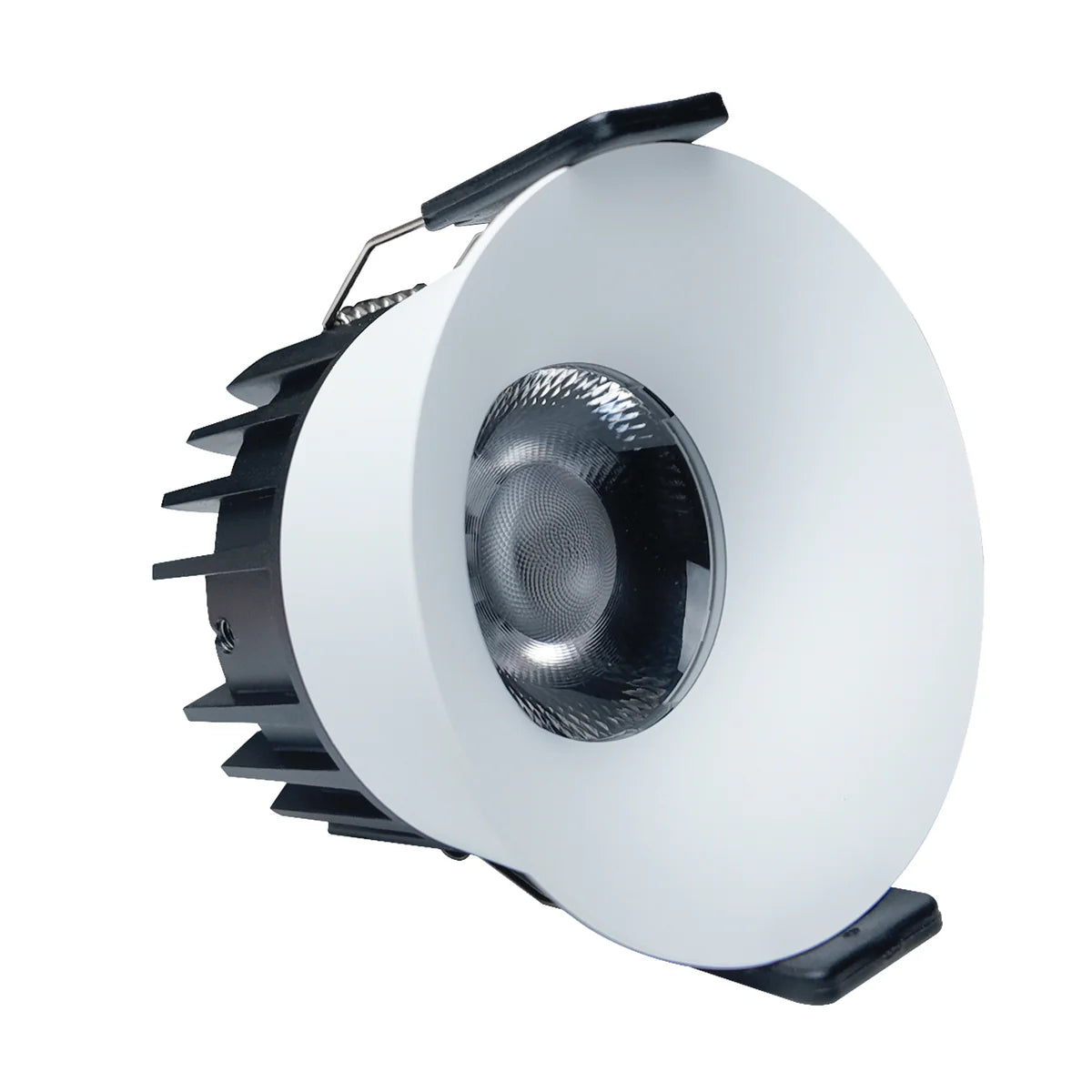 DGEU-Curved 7W / 9W / 12W Deep Anti-Glare Full Spectrum LED Downlight | 200–240V | 4/100/500 Pack | 3000K / 4000K / 5000K | 24° Beam | White Housing | CRI>95 | Commercial Project Lighting