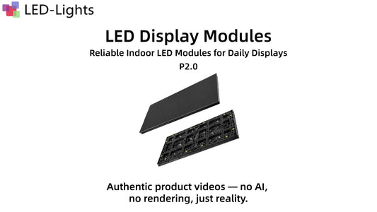 ID-S Series Indoor LED Module Demo | P2.0 High-Resolution RGB LED Panel 320×160mm | LED-Lights