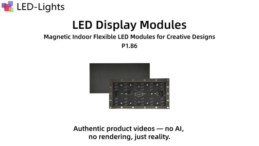 IF-3S Series P1.86 Flexible LED Module Demo | Bendable Magnetic RGB Panel 320×160mm | LED-Lights
