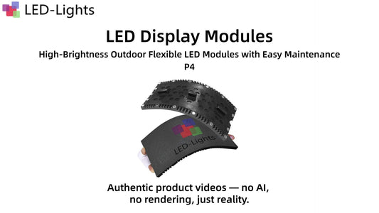 OF-3S Series P4 Outdoor Flexible LED Module Demo | IP65 Front Maintenance Curved Panel | LED-Lights