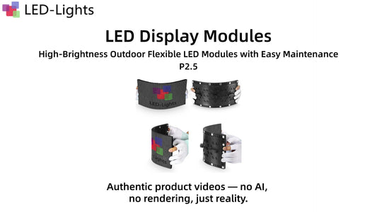 OF-3S Series P2.5 Outdoor Flexible LED Module Demo | IP65 Front Service Curved Panel | LED-Lights