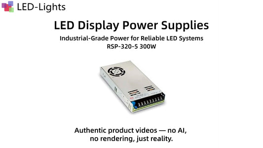MEAN WELL RSP-320-5 Power Supply Demo | 5V 300W Enclosed LED Power Supply | LED-Lights