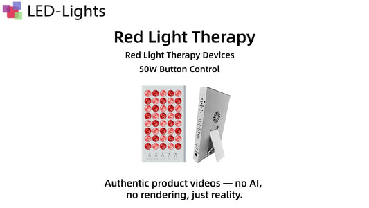 50W Desktop Infrared Therapy Lamp Demo | 40 LEDs Red Light 660nm &amp; IR 850nm | LED-Lights