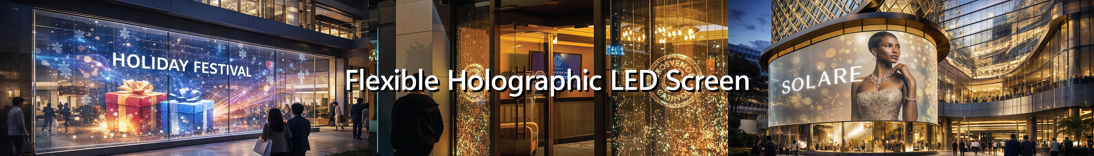 Flexible Holographic LED Screen