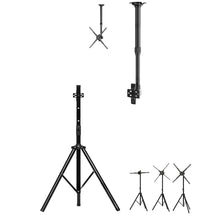 3D Hologram Display Mounting Solutions | Commercial Hologram Display | Tripod Floor Stand / Ceiling Mount Bracket / Dual-Pole Mobile Stand | Black Finish | Adjustable Height 60cm to 160cm (23.6–63.0 inch)