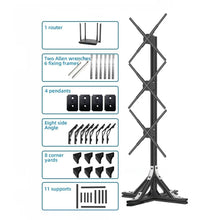 Custom Multi-Fan Display Structure | 3D Hologram LED Display | Multi Fan Display | 1×3 / 2×3 / 3×3 Display Configurations | Compatible with Hologram Fans up to 100cm | Modular Steel Frame