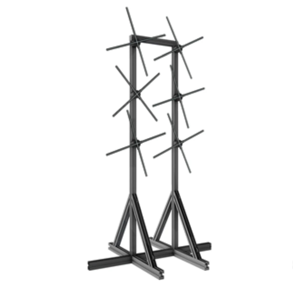 Custom Multi-Fan Display Structure | 3D Hologram LED Display | Multi Fan Display | 1×3 / 2×3 / 3×3 Display Configurations | Compatible with Hologram Fans up to 100cm | Modular Steel Frame