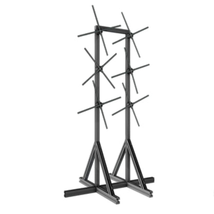 Custom Multi-Fan Display Structure | 3D Hologram LED Display | Multi Fan Display | 1×3 / 2×3 / 3×3 Display Configurations | Compatible with Hologram Fans up to 100cm | Modular Steel Frame