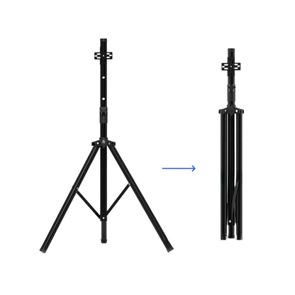 3D Hologram Display Mounting Solutions | Commercial Hologram Display | Tripod Floor Stand / Ceiling Mount Bracket / Dual-Pole Mobile Stand | Black Finish | Adjustable Height 60cm to 160cm (23.6–63.0 inch)