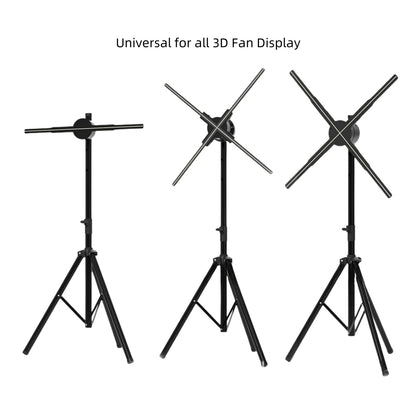 3D Hologram Display Mounting Solutions | Commercial Hologram Display | Tripod Floor Stand / Ceiling Mount Bracket / Dual-Pole Mobile Stand | Black Finish | Adjustable Height 60cm to 160cm (23.6–63.0 inch)