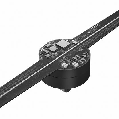 FL Series 42cm (16.5 inch) | 3D Hologram LED Display | Small Size | Cloud Control (AS) | Retail Hologram Display | 2-Pack Fans with Outdoor Double-Sided Mounting Bracket | 2 Blades