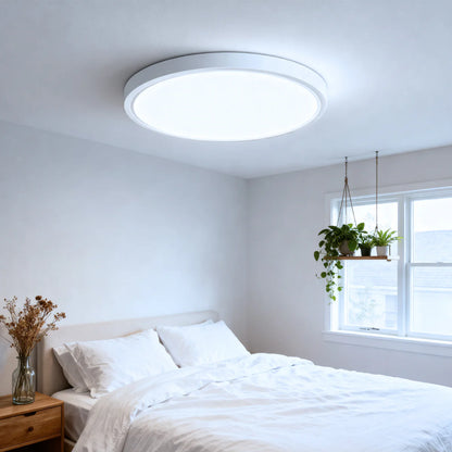 AC 110–130V White Round Flush Mount LED Ceiling Light – 7 / 9 / 12 / 15.7 / 24 Inch – 3000K / 4500K / 5000K / 6500K – for Residential & Commercial Lighting – Local Stock (US)