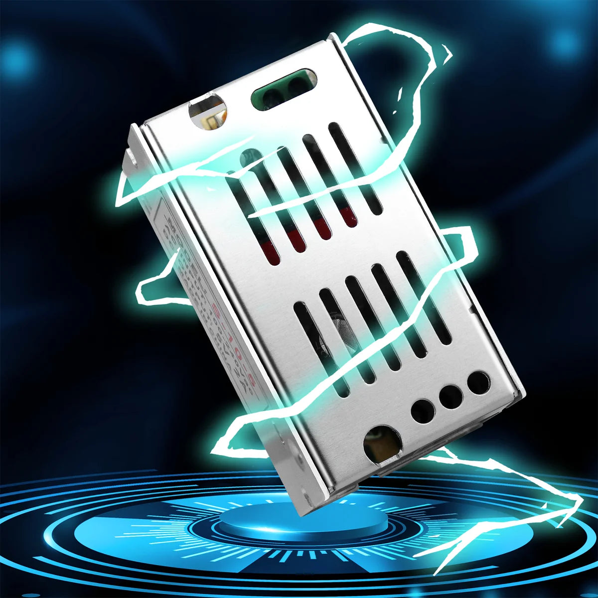 DC 5V 10W–300W Industrial Switching Power Supplies, AC 110/220V Input, LED Strip Driver Transformer, Industrial Metal Case with Terminals, CE/FCC/RoHS Certified, 300W with Cooling Fan