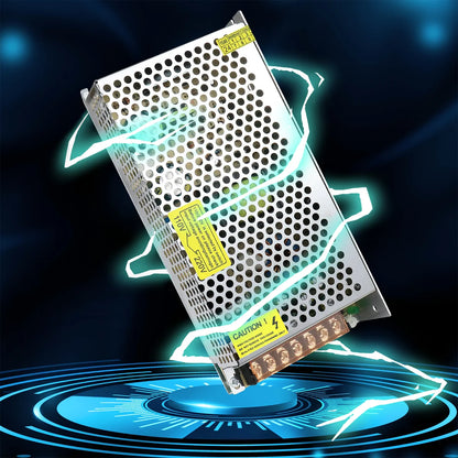 DC 5V 10W–300W Industrial Switching Power Supplies, AC 110/220V Input, LED Strip Driver Transformer, Industrial Metal Case with Terminals, CE/FCC/RoHS Certified, 300W with Cooling Fan