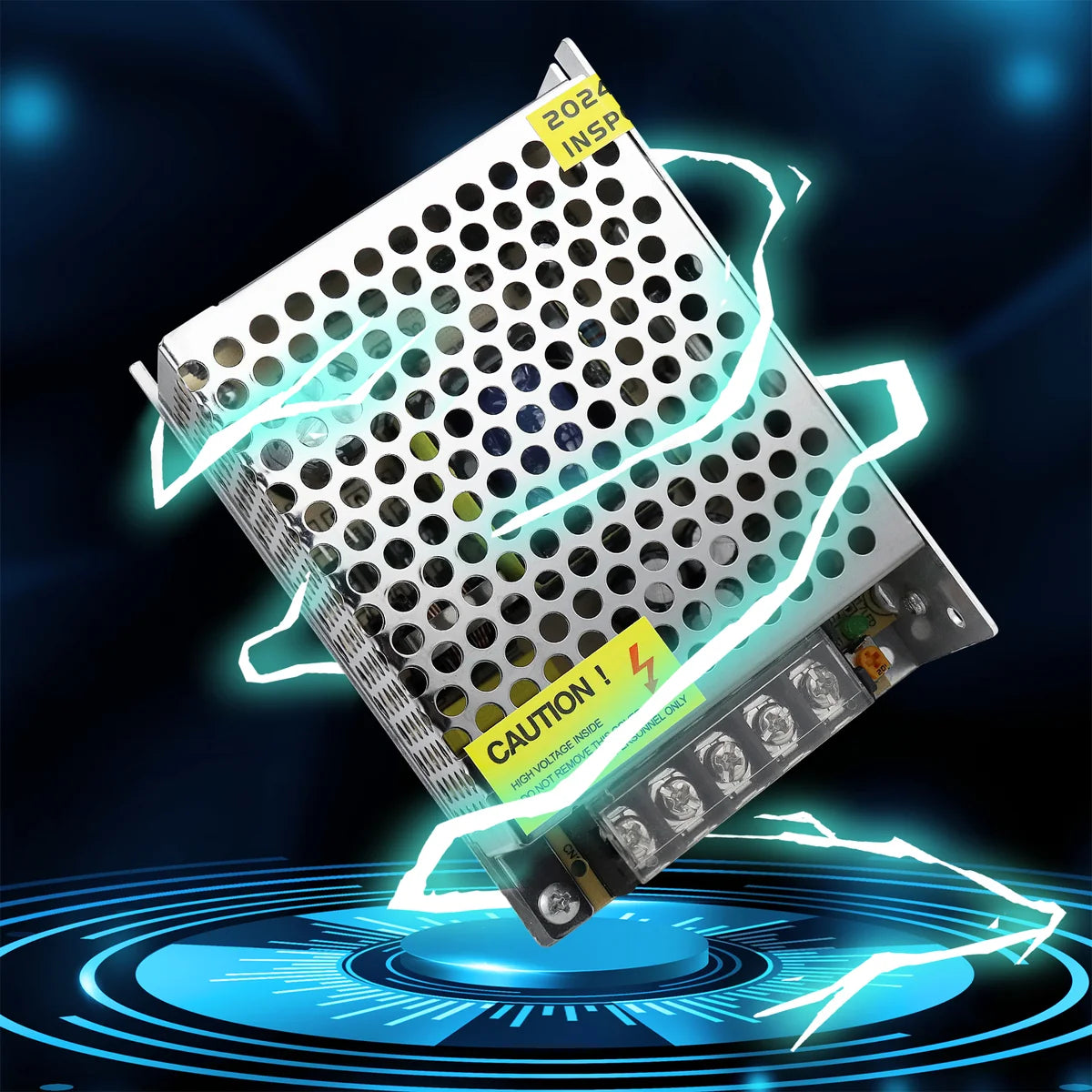 DC 5V 10W–300W Industrial Switching Power Supplies, AC 110/220V Input, LED Strip Driver Transformer, Industrial Metal Case with Terminals, CE/FCC/RoHS Certified, 300W with Cooling Fan