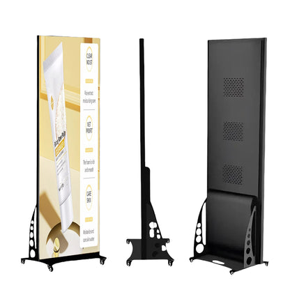 LEP-B Series Frameless LED Digital Poster Display | 640×1920mm Indoor Plug-in | P1.25 / P1.53 / P1.86 / P2.5 | Acrylic Front Panel