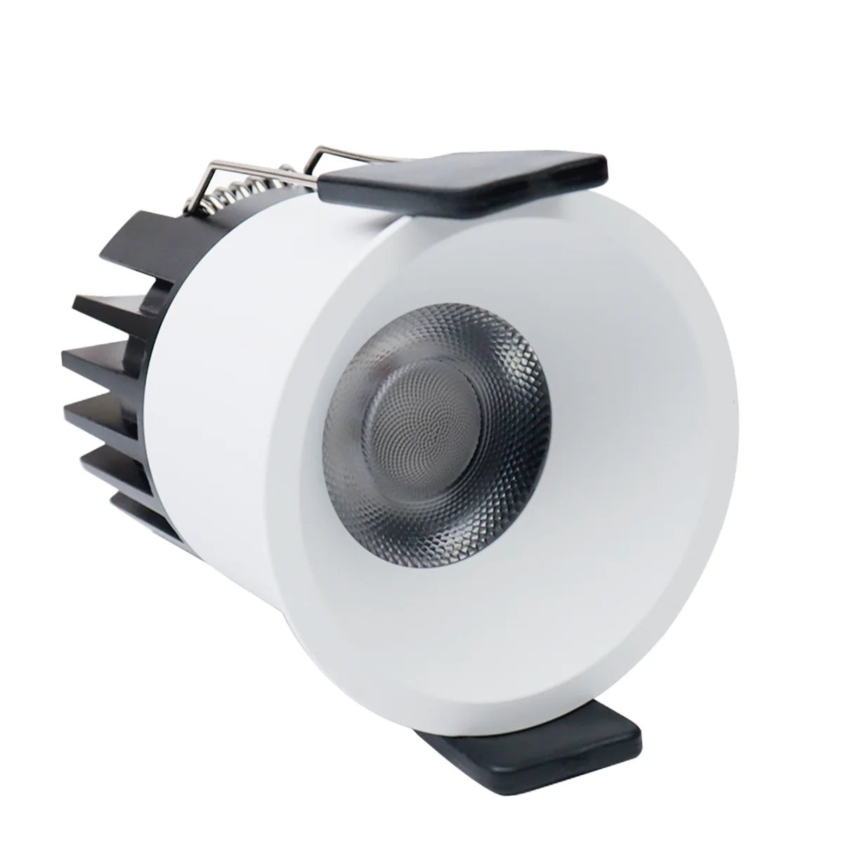DGEU-Angled 7W / 9W / 12W Deep Anti-Glare Full Spectrum LED Downlight | 200–240V | 4/100/500 Pack | 3000K / 4000K / 5000K | 24° Beam | White Housing | CRI>95 | Commercial Project Lighting
