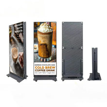 LEP-F Series Foldable LED Digital Signage Poster | GOB Surface + Magnetic Frame Design | 640×1920mm | P2.5 / P1.86 / P1.53 / P1.25 | Available in 1 set / 2 set Pack Options