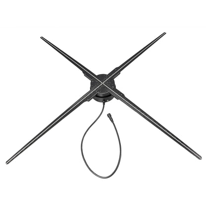 FL Series 65cm to 100cm (25.6–39.4 inch) | 3D Hologram LED Display | Medium Size | Synchronous Control | Large Hologram Fan | Fan Only / Fan with Tripod Floor Stand / Ceiling Mount | 4 Blades | Power Adapter Included