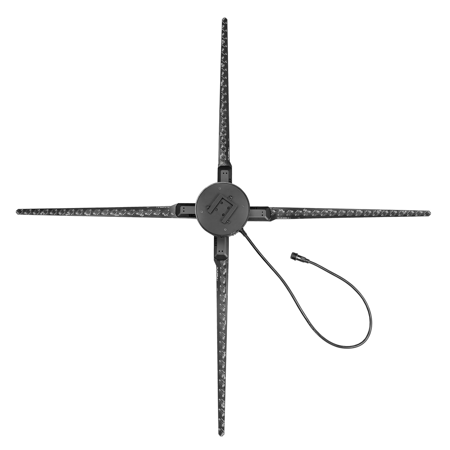 FL Series 65cm to 100cm (25.6–39.4 inch) | 3D Hologram LED Display | Medium Size | Synchronous Control | Large Hologram Fan | Fan Only / Fan with Tripod Floor Stand / Ceiling Mount | 4 Blades | Power Adapter Included