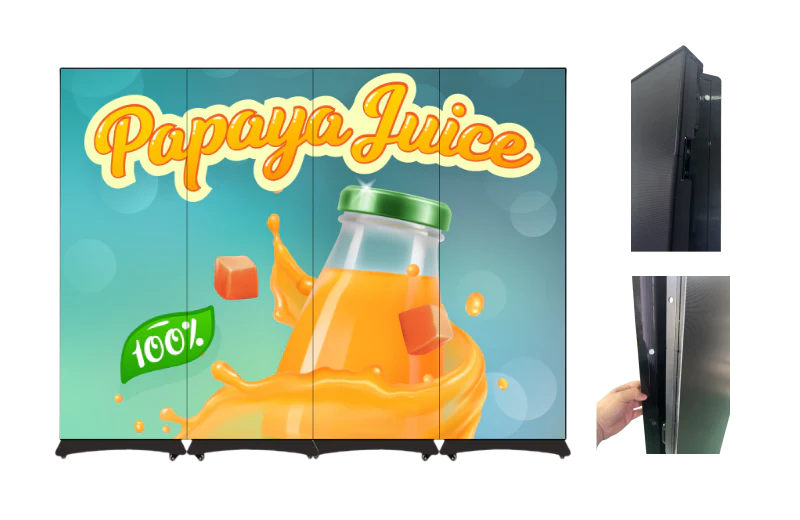 LEP-GOB Series LED Digital Signage Poster | 2560×1920mm (8.4FT × 6.3FT) | P1.53 / P1.86 / P2.5 | GOB Shielded Surface | Ready-to-Use LED Wall for Church & Stage