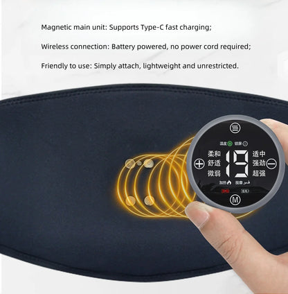 Infrared Therapy Heating Belt – Wireless Near Infrared Waist Belt | 2000mAh Battery | Digital Display | Transparent Film | With / Without Remote Control | Type-C Charging | for Back & Waist Pain Therapy