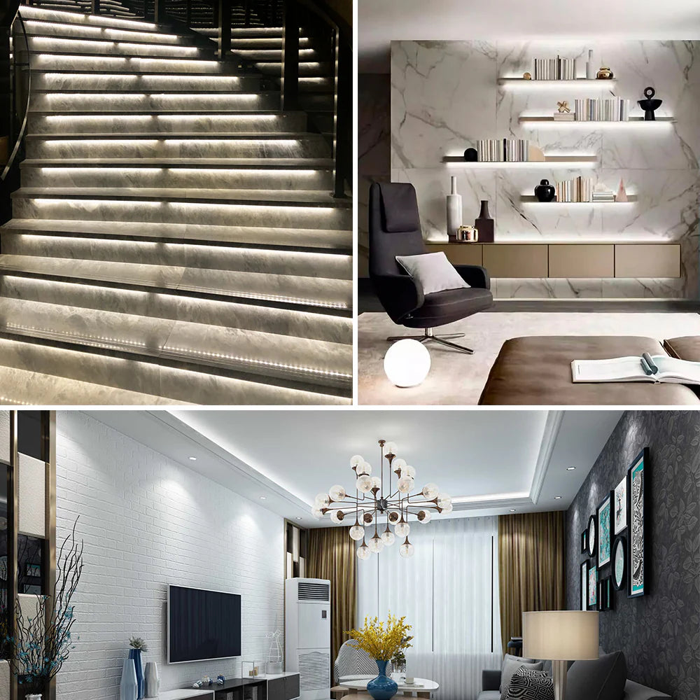 Full Spectrum LED Strip Light | CRI 97+ | SMD2835, 300 LEDs (60 LEDs/M) | 24V DC, 10W/M | 5M (16.4FT) Roll | 8mm White PCB | | IP00 / IP67 Options | Flexible Tape Light