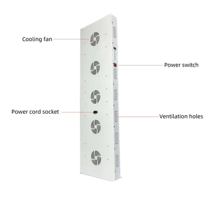 ALL-PRO4000 Red LED Light Therapy Panel with Electrical Mobile Stand, 1000W Deep Red 660nm & Near Infrared 850nm LED Light Therapy