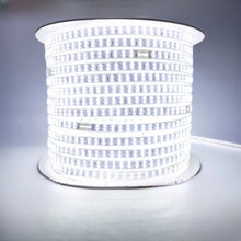 SMD2835 Dual Row High Voltage LED Neon Strip Light – 8x18mm | 9W/M | 180 LEDs/M | 3000K / 4000K / 6000K / Red / Green / Blue / Pink / Golden Yellow | IP68 Waterproof Flexible Rope Light for Indoor & Outdoor Decor | with Power Plug | 50/100M