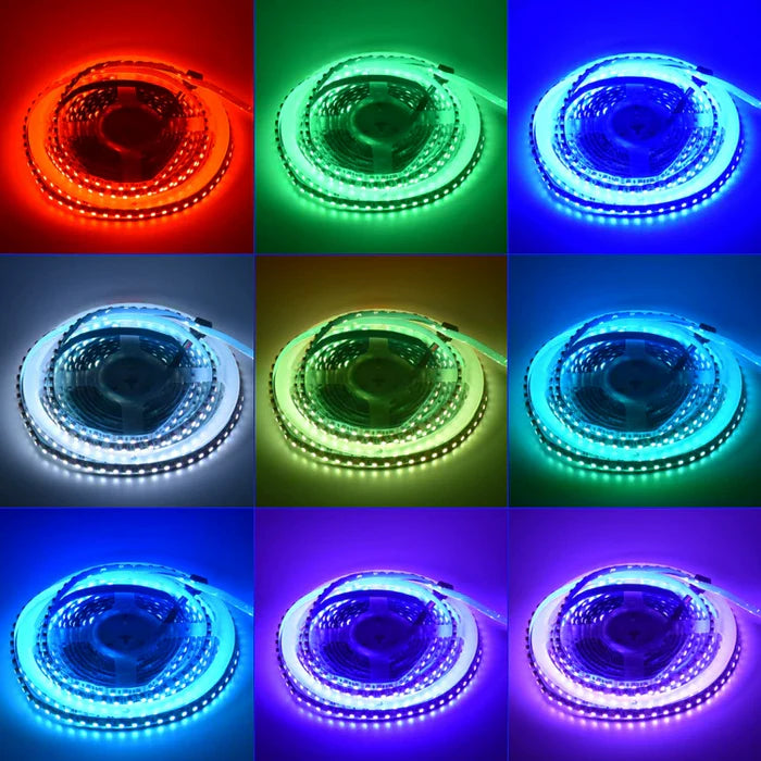 8MM Wide SMD3535 RGB LED Strip Light - DC12V | 8mm PCB | 120 LEDs/M | Non-Waterproof | for Mirror, Kitchen Cabinet, Bedroom | 50/500M