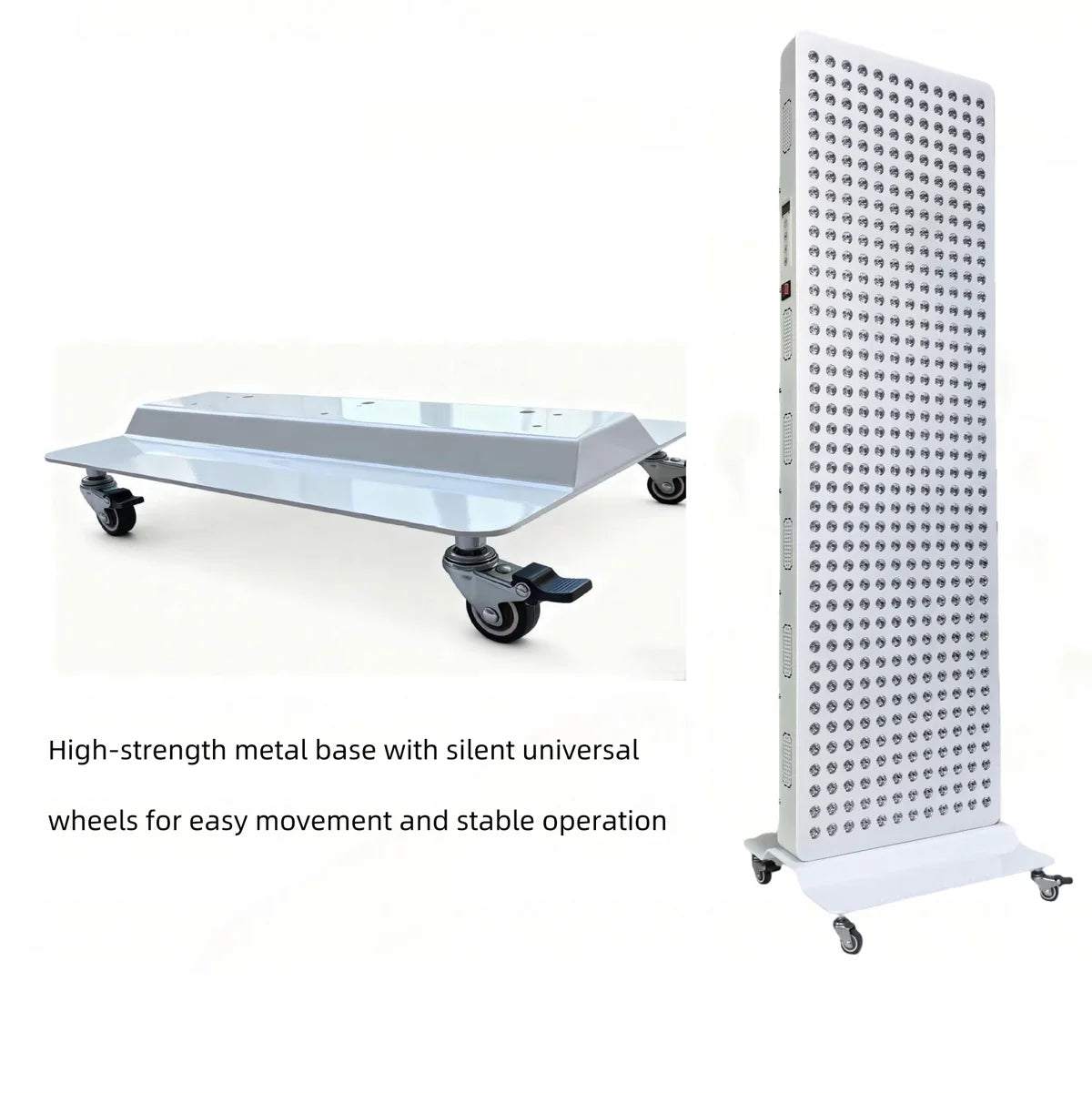 ALL-PRO Series Large Panel Infrared Therapy Lamp – 600W / 800W | Dual Chip Red Light & Infrared | Touch Control with Timer & Pulse Dimming | 30° Lens | AC85–265V | Included Hanging Rope, Protective Goggles | for Skin | US / EU / UK / AU Plug