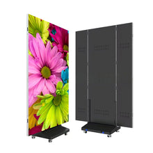 LEP-TR Series Tri-Fold LED Digital Signage Poster | 1280×1920mm Foldable Panel | P2.5 / P2 / P1.86 / P1.53 | GOB Surface | Portable Indoor Kiosk Display