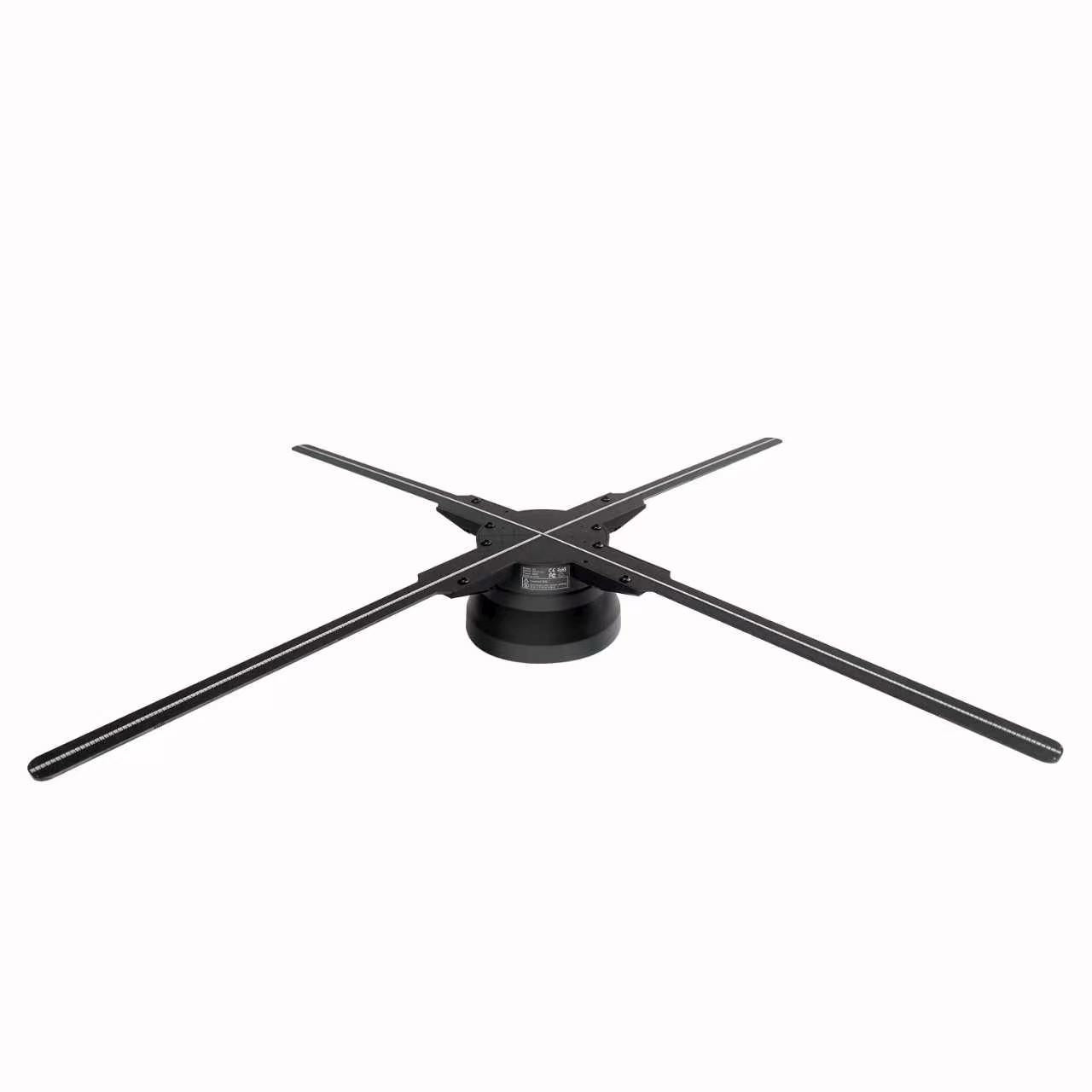 FL Series 45cm to 49cm (17.7–19.3 inch) | 3D Hologram LED Display | Medium Size | Asynchronous Control | 3D LED Display Fan | Fan Only / Transparent Protective Cover / Black Protective Cover | 4 Blades