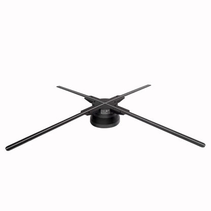 FL Series 45cm to 49cm (17.7–19.3 inch) | 3D Hologram LED Display | Medium Size | Asynchronous Control | 3D LED Display Fan | Fan Only / Transparent Protective Cover / Black Protective Cover | 4 Blades