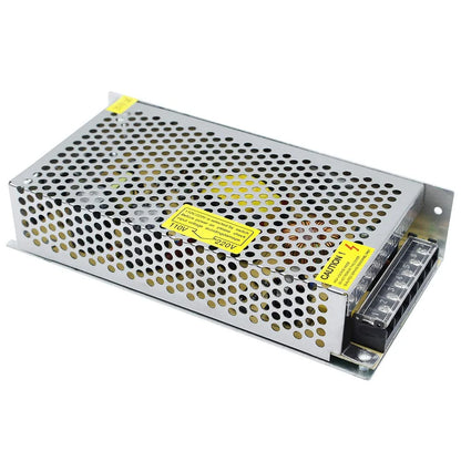 DC 12V/24V 60W–240W Industrial Switching Power Supplies, AC 110/220V Input, Constant Voltage LED Driver Transformer, Metal Case with Screw Terminals, CE/FCC/RoHS Certified