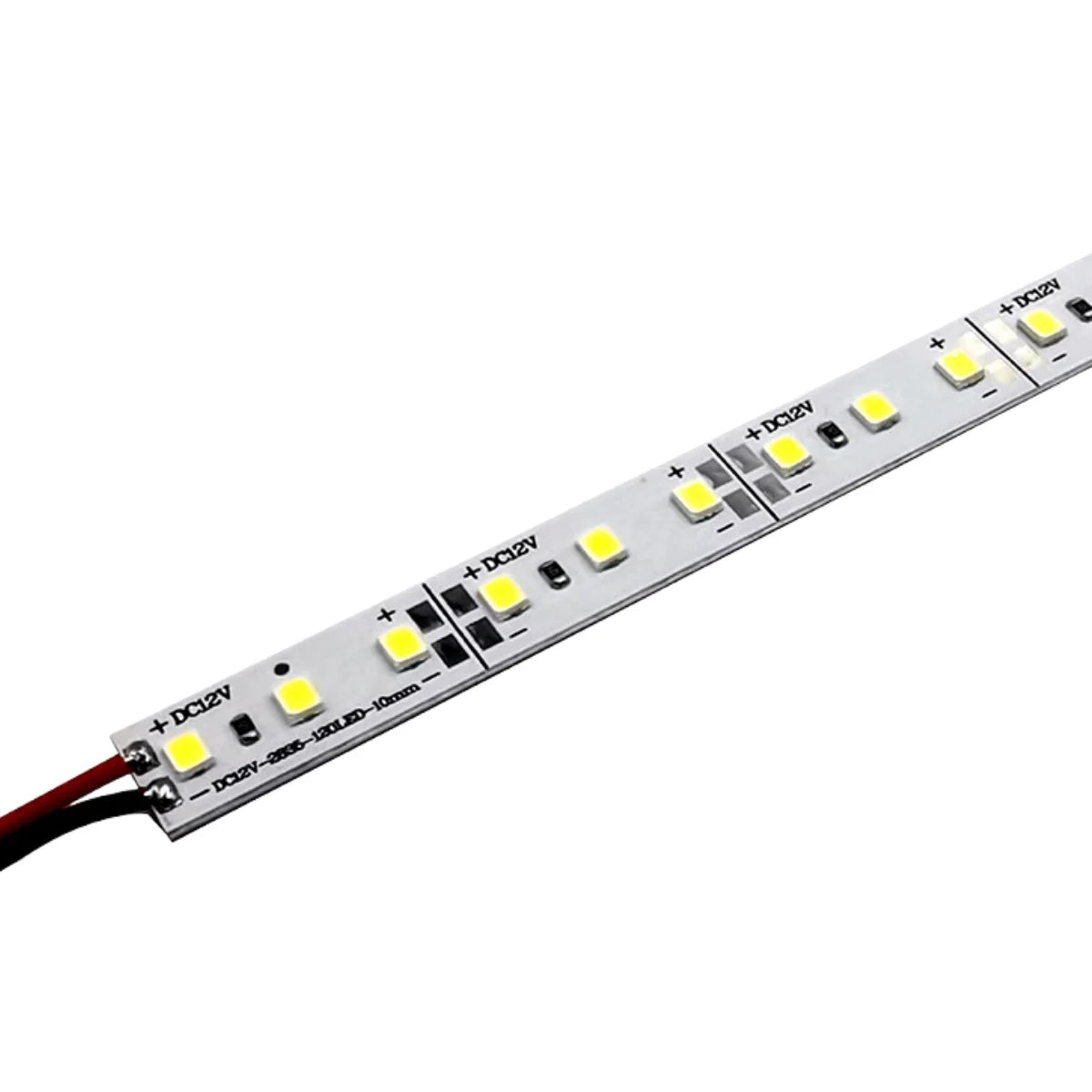 Rigid LED Strip Light SMD2835 – 120 LEDs/M, 12V / 24V DC, 12W per Meter, 10mm Bare PCB for Indoor Lighting – Available in 3000K~12000K & Blue Colors