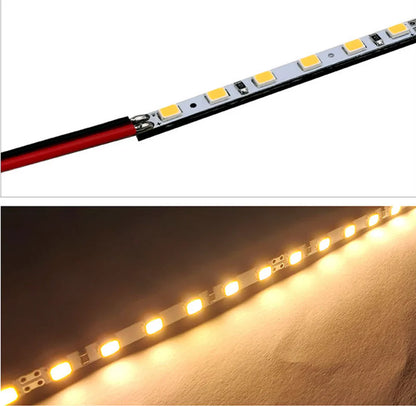 SMD2835 4MM Wide Rigid LED Strip Light, DC12V / 24V 12W/M 120 LEDs/M 4mm PCB 1Meter Length, Warm White / Natural White / Daylight White / Cool White / Blue / Red / Green High Brightness Indoor Lighting, 50PCS / 500PCS