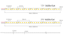 SMD2835 8MM Wide Rigid LED Strip Light, DC12V / 24V 12W/M 120 LEDs/M 8mm PCB 1Meter Length, Warm White / Natural White / Daylight White / Cool White / Blue / Red / Green High Brightness Indoor Lighting, 50PCS / 500PCS
