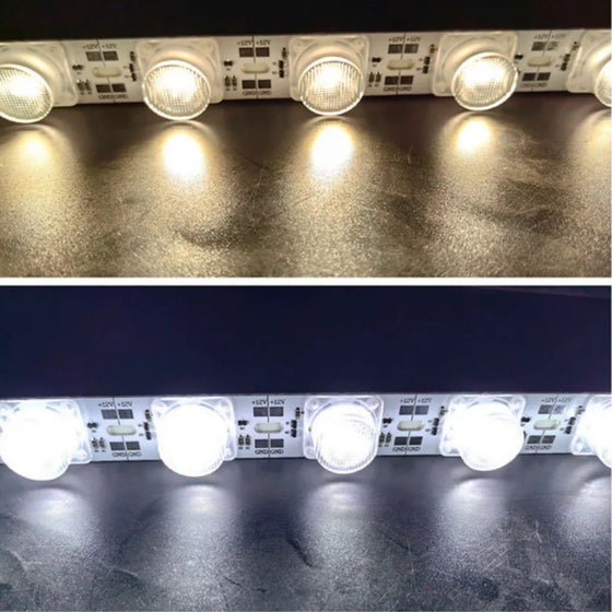 1M DC12V High Brightness Rigid LED Strip Light, SMD3030 18LEDs/M 22W 25mm PCB, Warm White / Natural White / Daylight White / Cool White IP00 / IP65, for Side-Emitting Light Box, 50PCS / 500PCS