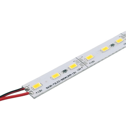 Rigid LED Strip Light – SMD5630, 72 LEDs/M, 12mm Bare PCB, 1 Meter Length, 12V / 24V DC, Available in 3000K / 4000K / 6500K / 8000K White, Indoor Linear Lighting Bar