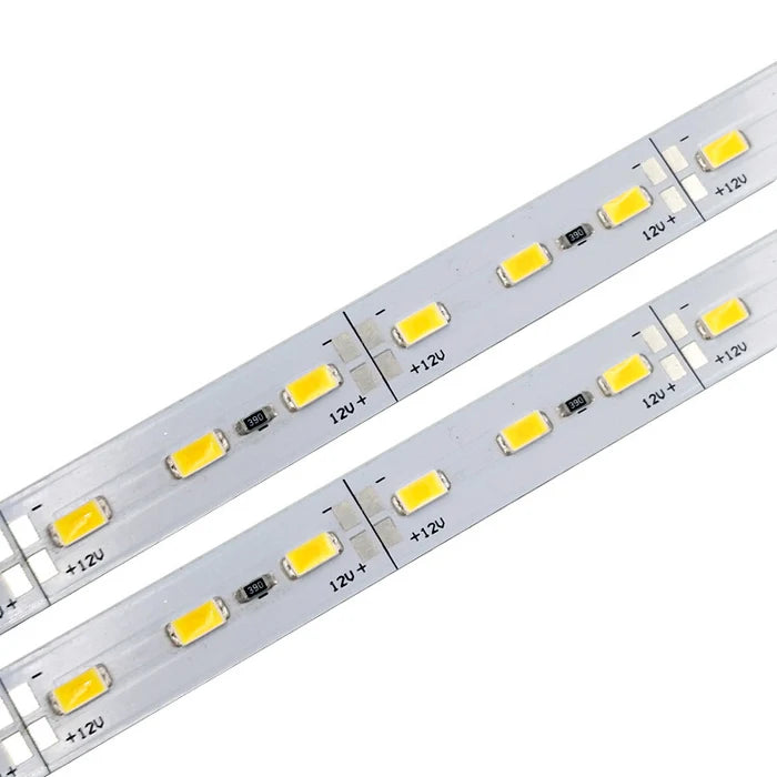 Rigid LED Strip Light – SMD5630, 72 LEDs/M, 12mm Bare PCB, 1 Meter Length, 12V / 24V DC, Available in 3000K / 4000K / 6500K / 8000K White, Indoor Linear Lighting Bar