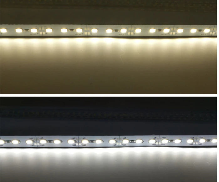 Rigid LED Strip Light – SMD5630, 72 LEDs/M, 12mm Bare PCB, 1 Meter Length, 12V / 24V DC, Available in 3000K / 4000K / 6500K / 8000K White, Indoor Linear Lighting Bar