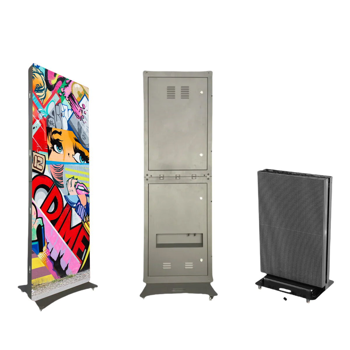 LEP-OD Series Outdoor LED Digital Signage Poster | P2.5 / P3.076 / P4 | Weatherproof Freestanding Kiosk Display
