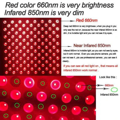 50W Infrared Therapy Lamp – Red Light 655–665nm & IR 850–860nm | Dimmable & Timer | AC100–240V | Aluminum Alloy + PC Cover | for Skin & Muscle | Blue Stand / Desktop Stand | Included Controller, Protective Goggles | US / EU / UK / AU Plug