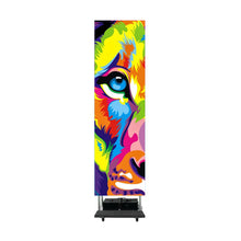 LEP-M Series Foldable & Liftable LED Digital Signage Poster | 1×4m Indoor Kit | P3.9mm | Remote-Controlled Rolling Case Display