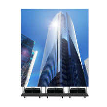 LEP-M Series Foldable & Liftable LED Digital Signage Poster | 1×4m Indoor Kit | P3.9mm | Remote-Controlled Rolling Case Display